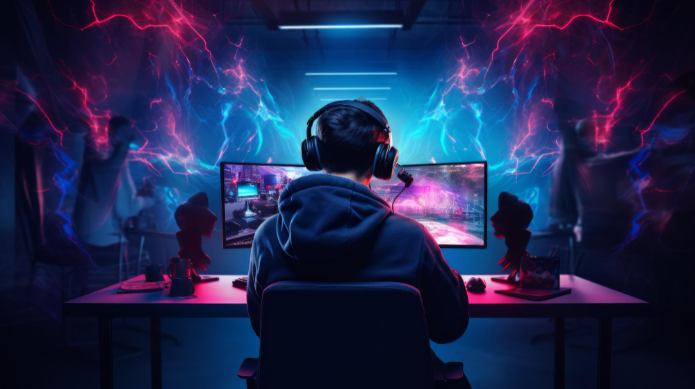 RGB gaming and game design setup