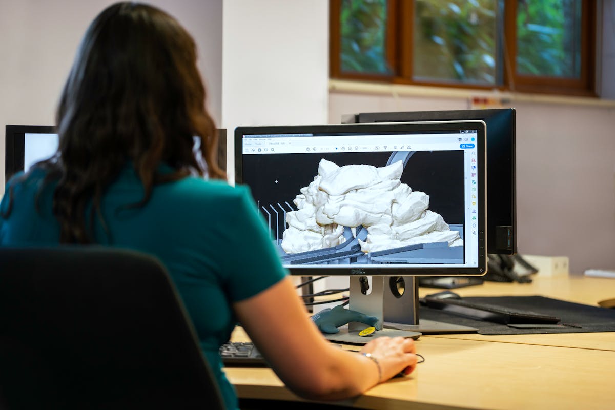 3D modelling and animation on professional workstation